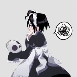 This is a pixiv picture whose title is メイドオニオンくん+α【素顔バレ注意】.