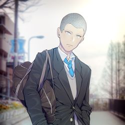 This is a pixiv picture whose title is やきう少年.