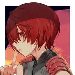 This is a pixiv picture whose title is しーっ.
