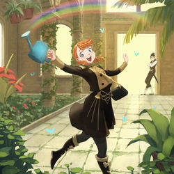 This is a pixiv picture whose title is Watering Flowers.