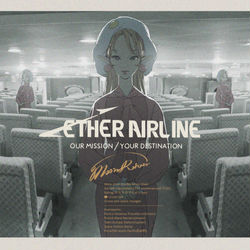 This is a pixiv picture whose title is 【ETHER AIRLINE】恒星客轮Moon River.