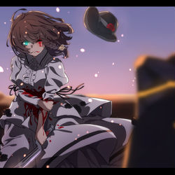 This is a pixiv picture whose title is 殺すまで……死ねない!!.
