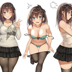 This is a pixiv picture whose title is 天真爛漫な彼女.