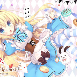 This is a pixiv picture whose title is 不思議の国のアリスちゃん.