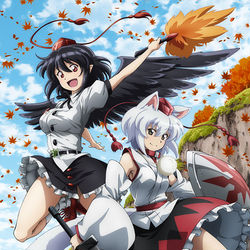 This is a pixiv picture whose title is 『幻想万華鏡』第14話　妖怪の山決戦の章（前編）メインビジュアル.