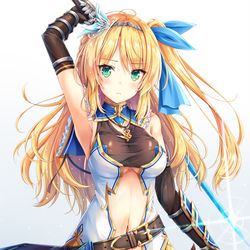 This is a pixiv picture whose title is 女剣士.
