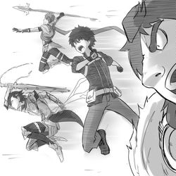 This is a pixiv picture whose title is 5章の落書き.