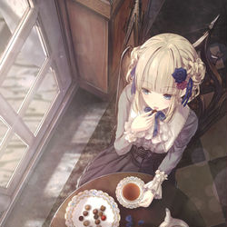 This is a pixiv picture whose title is 紅茶とチョコレイト.