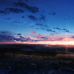 This is a pixiv picture whose title is バス停.