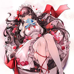 This is a pixiv picture whose title is ローズティーギフト Rose Tea Gift.