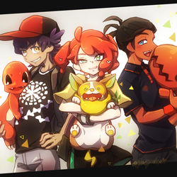 This is a pixiv picture whose title is あの頃の黄色い花たちと.