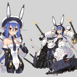 This is a pixiv picture whose title is メカバニーさん（盾）.