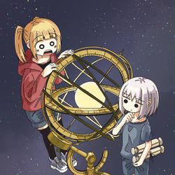 This is a pixiv picture whose title is 天球儀.