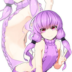 This is a pixiv picture whose title is 童貞を殺すゆかりん.