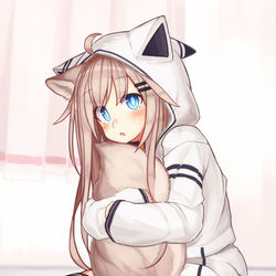 This is a pixiv picture whose title is あの…一緒に…寝ますか？.