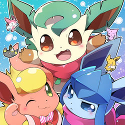 This is a pixiv picture whose title is 【C97】ブイズ本【ア-12a】.