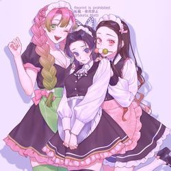 This is a pixiv picture whose title is しの＋蜜＋ねず.