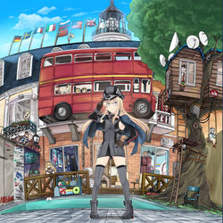 This is a pixiv picture whose title is 【C97】海外艦寮へようこそ!.