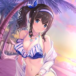 This is a pixiv picture whose title is 鷺沢文香.