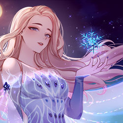This is a pixiv picture whose title is Elsa❄️.
