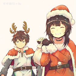 This is a pixiv picture whose title is めぐみんサンタ現る.