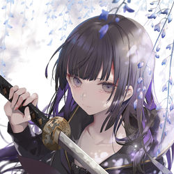This is a pixiv picture whose title is 日本刀.