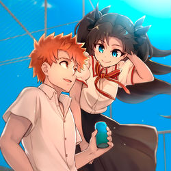 This is a pixiv picture whose title is 【士凛】高校士凛アンソロジーつくります.