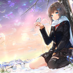 This is a pixiv picture whose title is 秘密の場所.