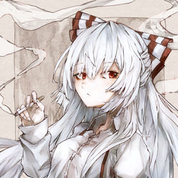 This is a pixiv picture whose title is 藤原妹紅.