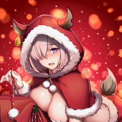 This is a pixiv picture whose title is クリスマス　マシュ.