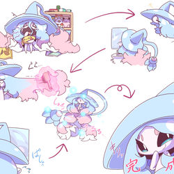 This is a pixiv picture whose title is 寝起きのブリムオン.