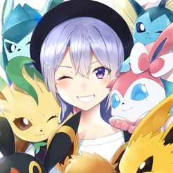 This is a pixiv picture whose title is ブイズ.