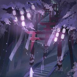 This is a pixiv picture whose title is 冬日的落花.