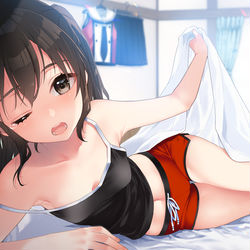 This is a pixiv picture whose title is 朝川内.
