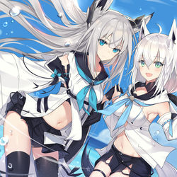 This is a pixiv picture whose title is 江風xフブキ.