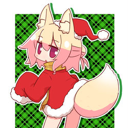 This is a pixiv picture whose title is クリスマスケモミミちゃん.