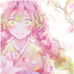 This is a pixiv picture whose title is 桃色の指先.