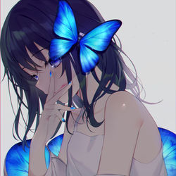 This is a pixiv picture whose title is 🦋.