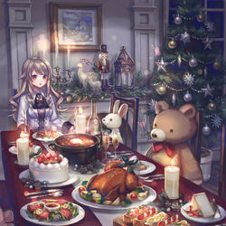 This is a pixiv picture whose title is ごちそうクリスマス.