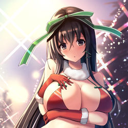 This is a pixiv picture whose title is サンタ娘2019.