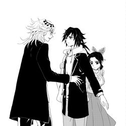 This is a pixiv picture whose title is 鬼滅doodle.
