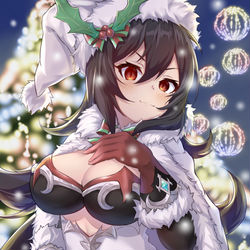 This is a pixiv picture whose title is 🎄.