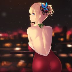 This is a pixiv picture whose title is Merry Christmas 🎄.