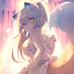 This is a pixiv picture whose title is 「さがっちゃった…！」.