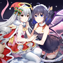 This is a pixiv picture whose title is 圣诞快落呀.
