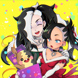 This is a pixiv picture whose title is クリスマスのスパイク兄妹.