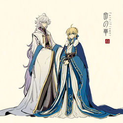This is a pixiv picture whose title is FGO×華服①.