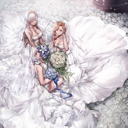 This is a pixiv picture whose title is ロイヤルの花嫁達.