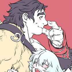 This is a pixiv picture whose title is オリオンとアルテミス.