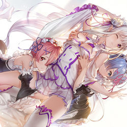 This is a pixiv picture whose title is リゼロ本.